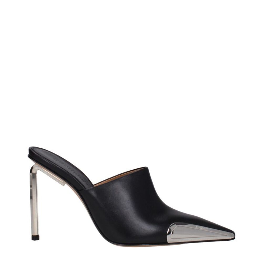 Off-White Black Leather High Heel Women's Pumps